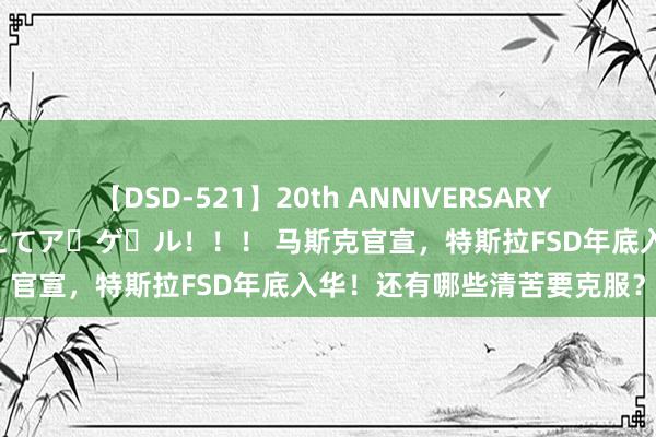 【DSD-521】20th ANNIVERSARY 50人のママがイッパイ教えてア・ゲ・ル！！！ 马斯克官宣，特斯拉FSD年底入华！还有哪些清苦要克服？