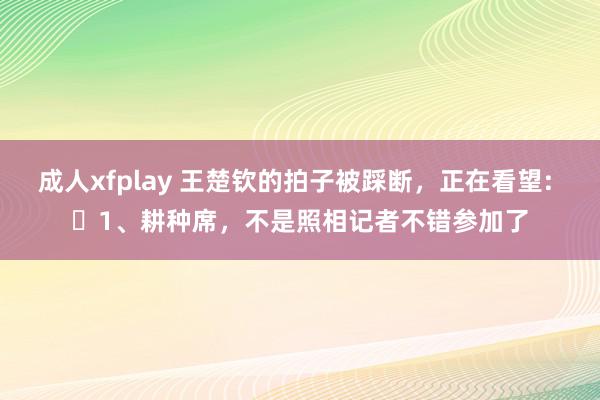 成人xfplay 王楚钦的拍子被踩断，正在看望: ​1、耕种席，不是照相记者不错参加了