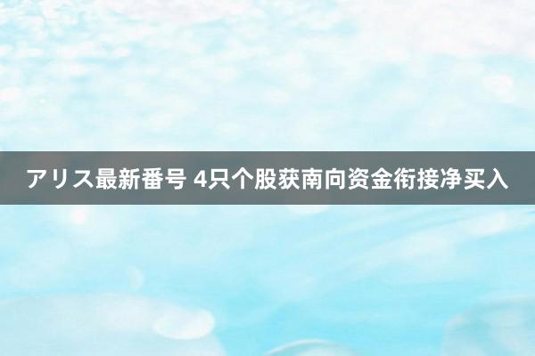 アリス最新番号 4只个股获南向资金衔接净买入