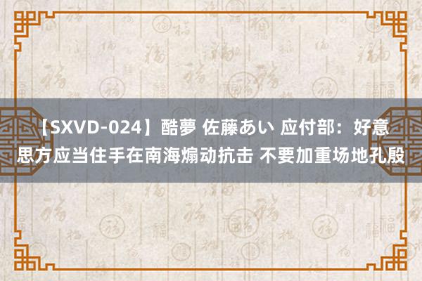 【SXVD-024】酷夢 佐藤あい 应付部：好意思方应当住手在南海煽动抗击 不要加重场地孔殷